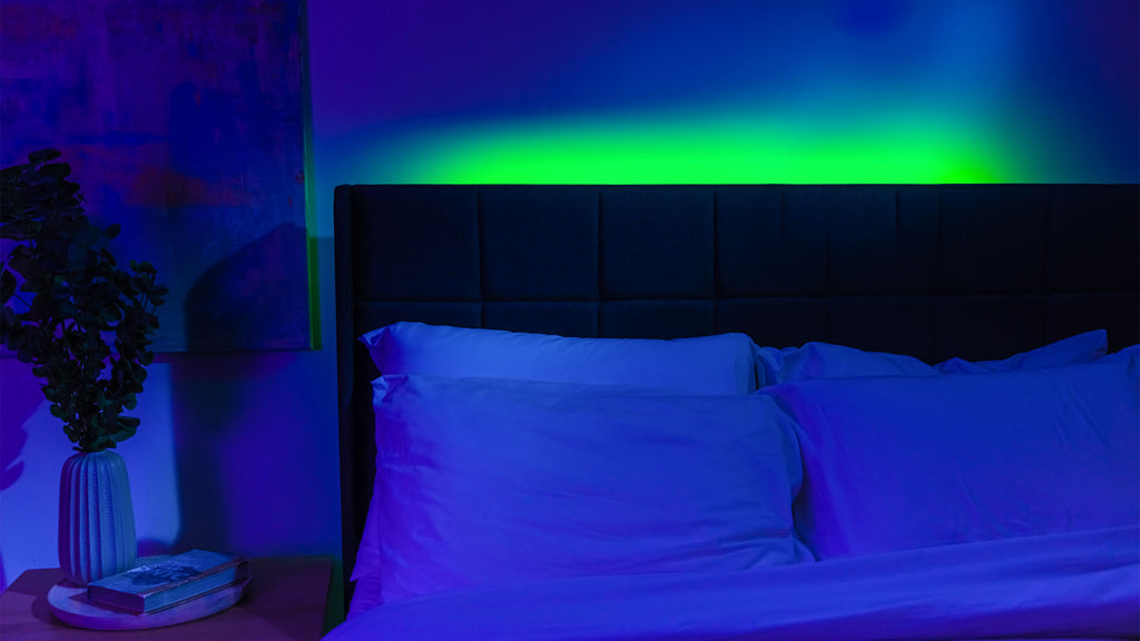 blissglow multicolor led lights in bedroom