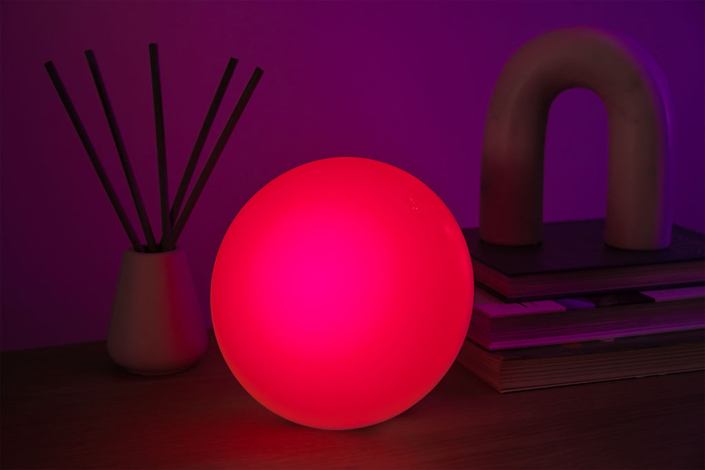 blissradia smart ambient mood light in red
