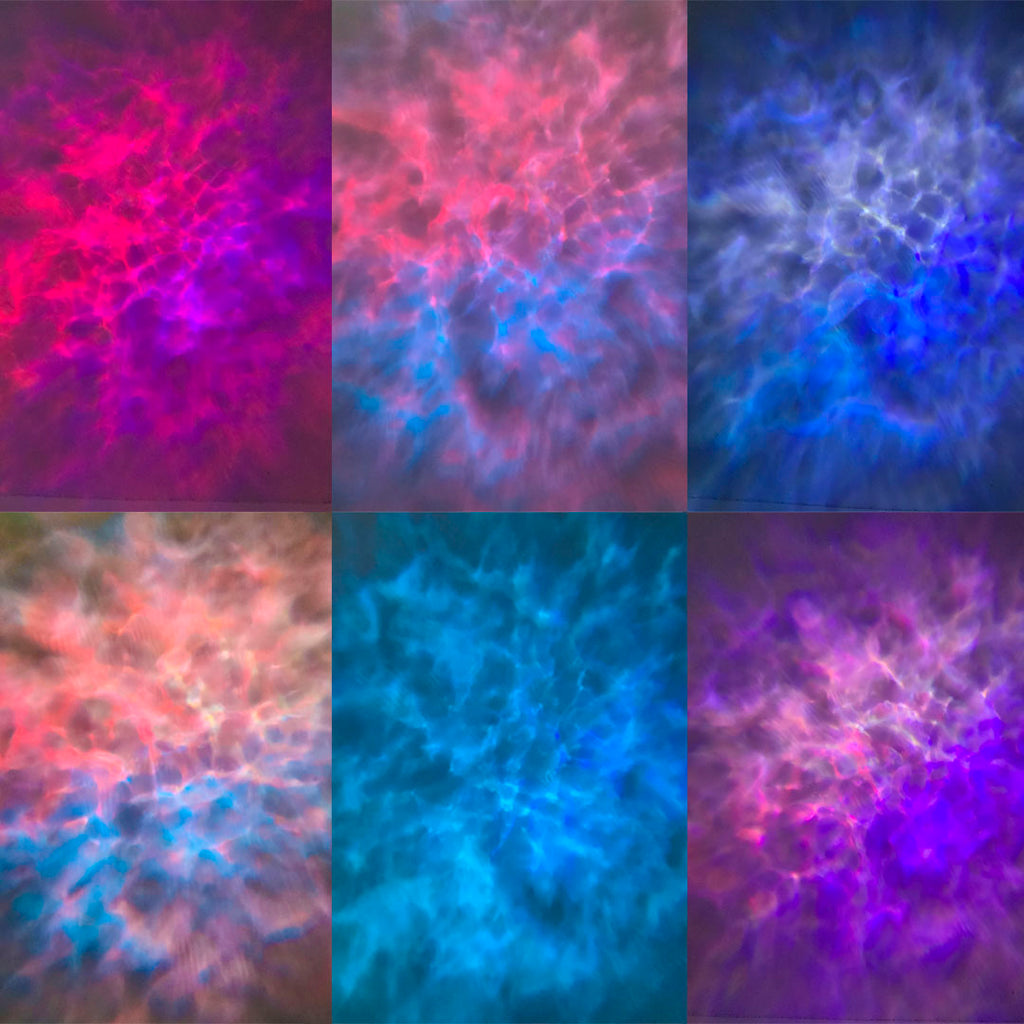 blisslights evolve multicolor galaxy projector effect