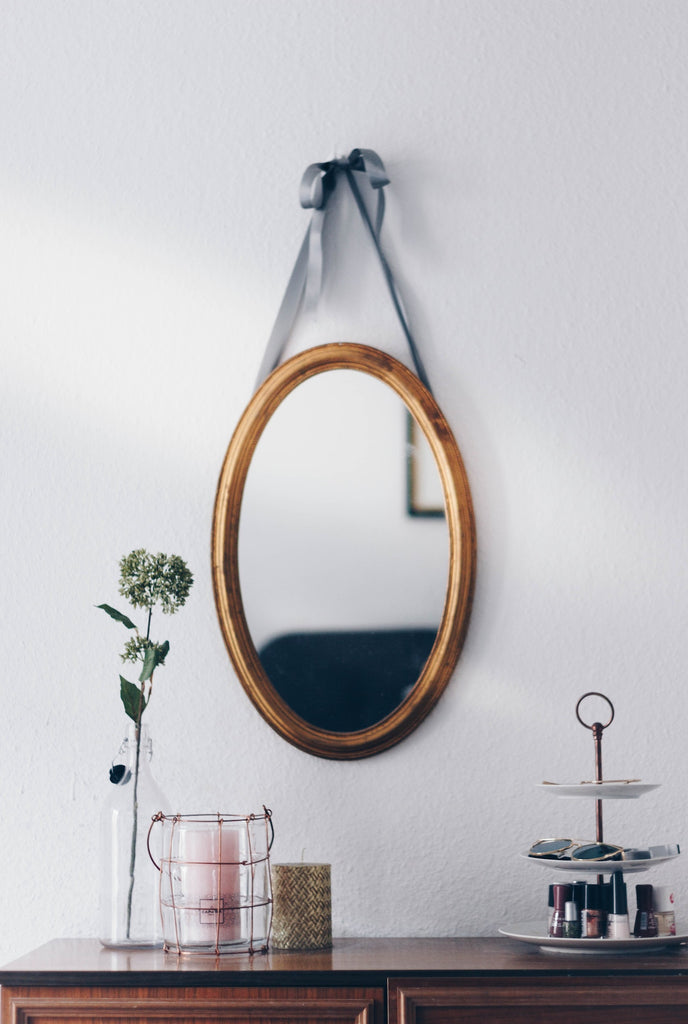 wall-mounted mirror